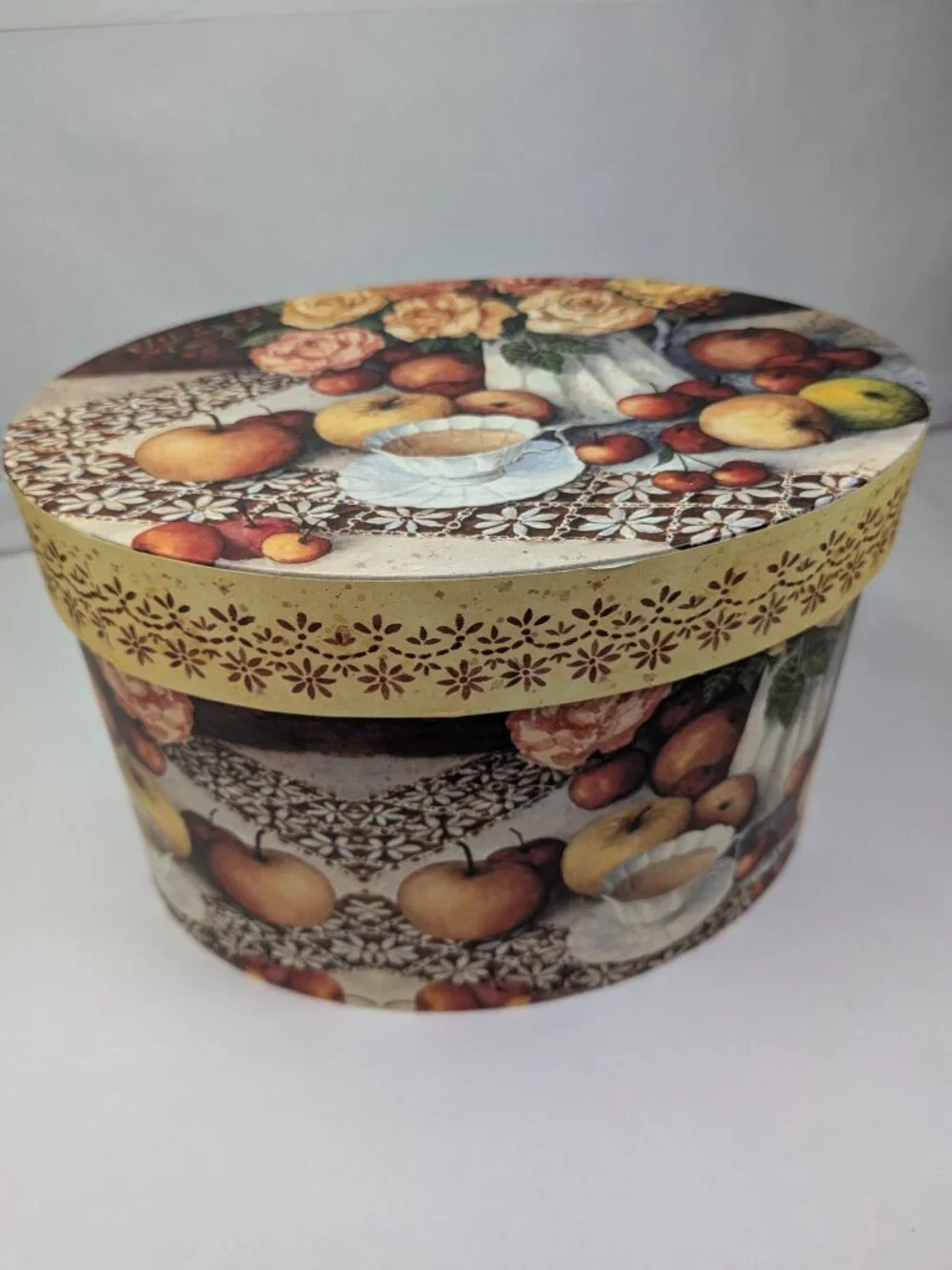 Vintage Bobs Boxes Lang Anna Krajewski Nesting Storage Oval Fruit 3 Boxes LANG
